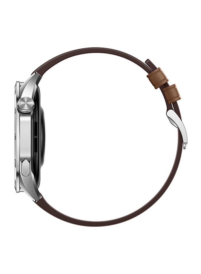 HUAWEI - Watch GT4 46mm Smartwatch +  Scale3 + Strap, Upto 2-Weeks Battery Life, Pulse Wave Arrhythmia Analysis, 24/7 Health Monitoring, Compatible With Andriod And iOS Brown - Image 1