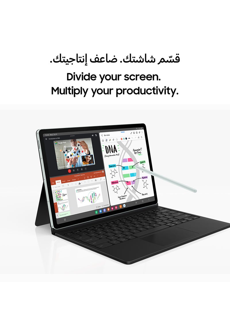 Samsung - Galaxy Tab S9 FE Plus Mint Green 8GB RAM 128GB Wifi - Middle East Version - Image 1