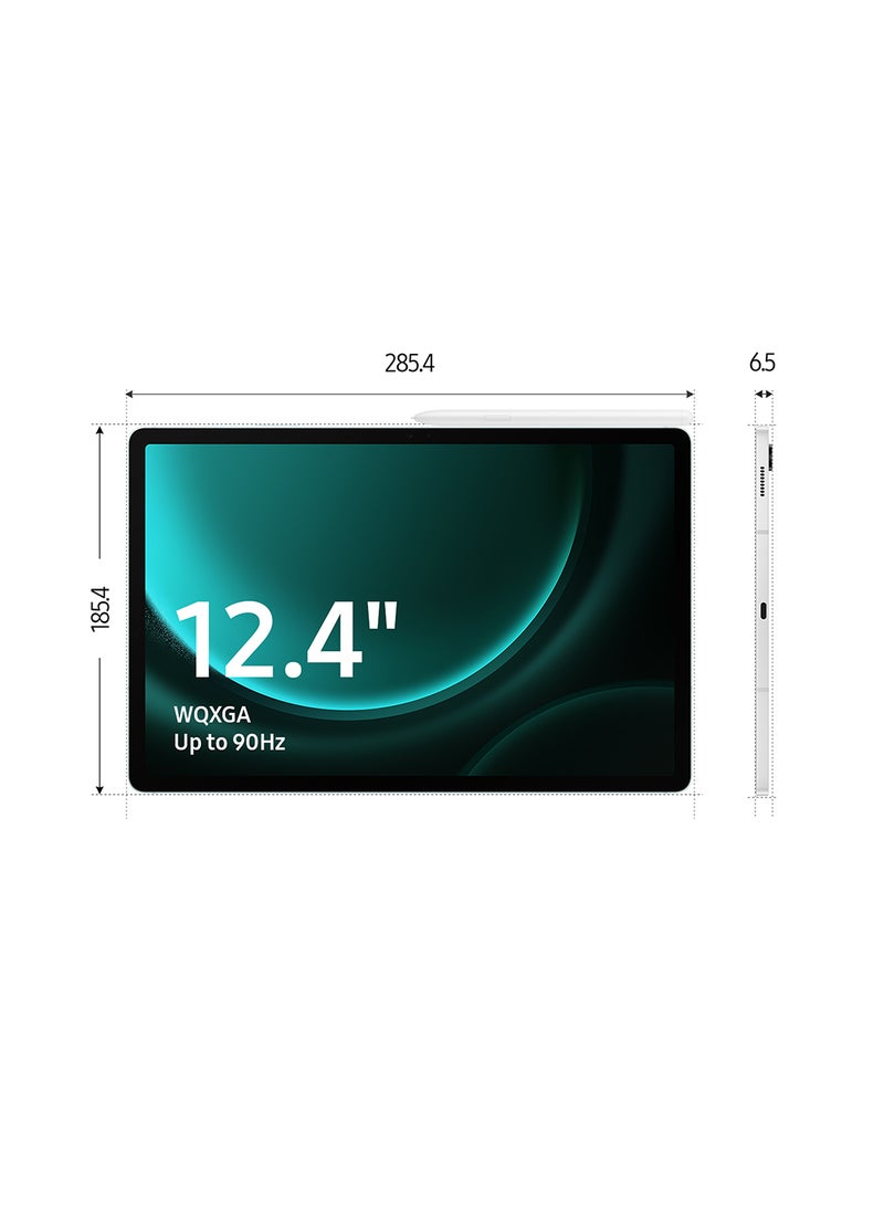 Samsung - Galaxy Tab S9 FE Plus Mint Green 8GB RAM 128GB Wifi - Middle East Version - Image 1
