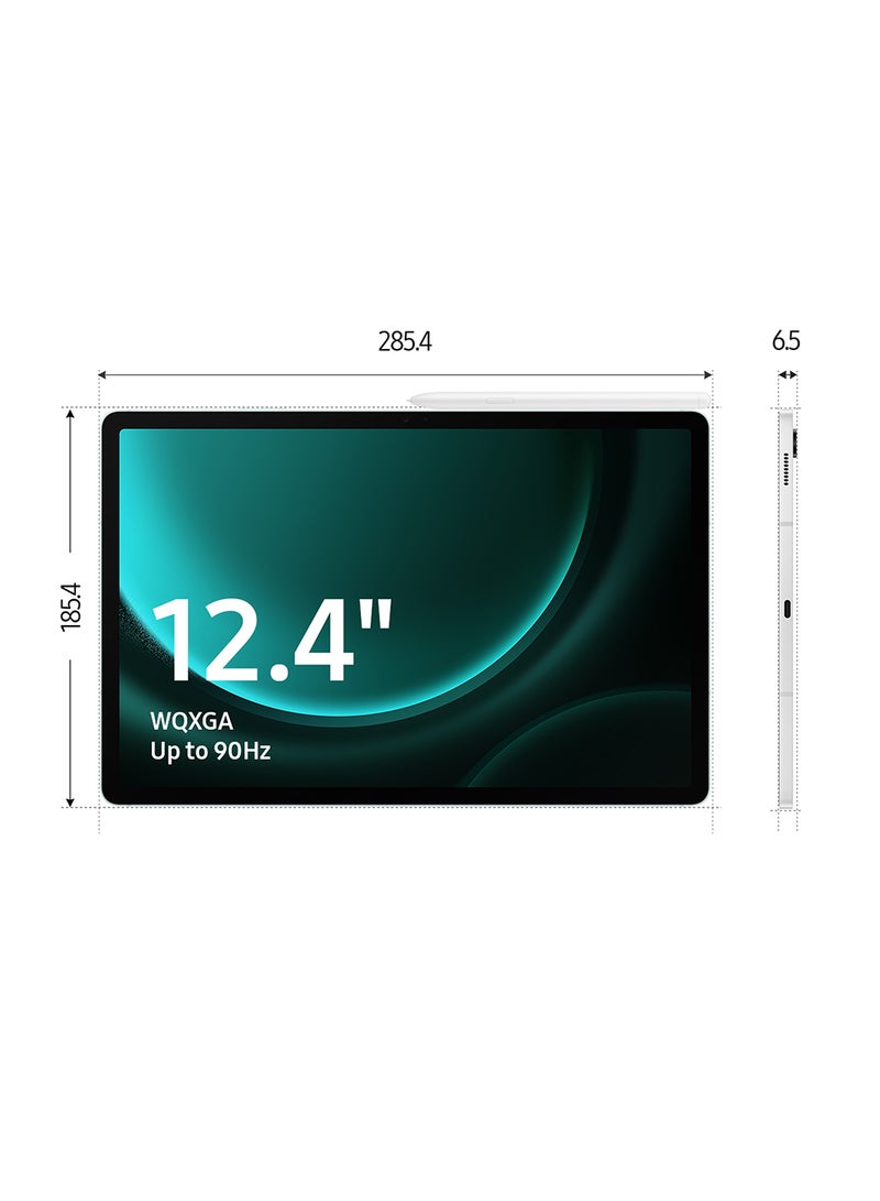 Samsung - Galaxy Tab S9 FE Plus Gray 8GB RAM 128GB Wifi - Middle East Version - Image 1