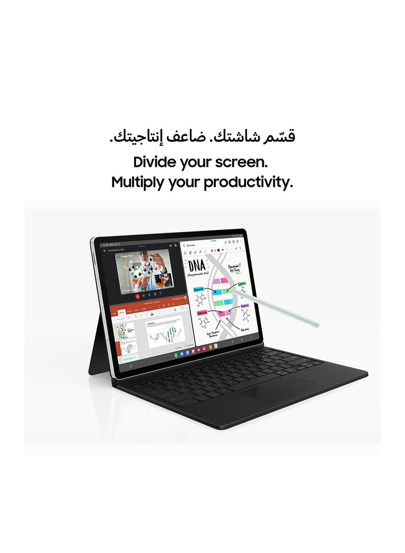 Samsung - Galaxy Tab S9 FE Plus Silver 8GB RAM 128GB 5G - Middle East Version - Image 1