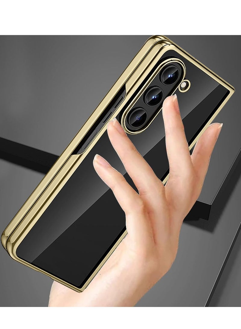 مارجون هاتف Samsung Galaxy Z Fold 5 ذو التغطية الكاملة والطلاء الكهربائي الشفاف - Image 4