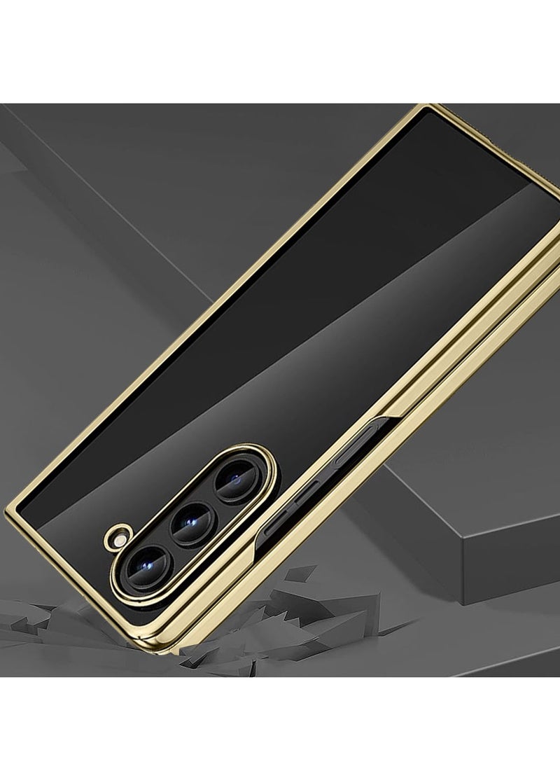 مارجون هاتف Samsung Galaxy Z Fold 5 ذو التغطية الكاملة والطلاء الكهربائي الشفاف - Image 5