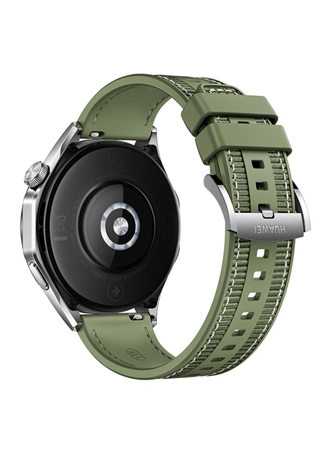 HUAWEI - Watch GT4 46mm Smartwatch, Upto 2-Weeks Battery Life, Dual-Band Five-System GNSS Positioning, Pulse Wave Arrhythmia Analysis, 24/7 Health Monitoring, Compatible With Andriod And iOS Green - Image 1