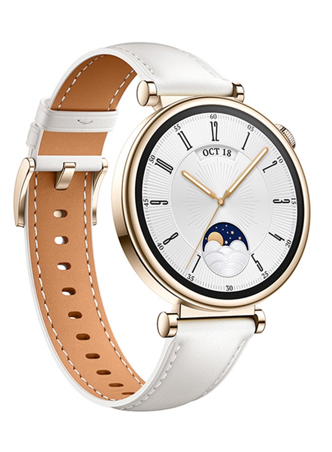 HUAWEI - Watch GT4 41mm Smartwatch, 7-Day Battery Life, Pulse Wave Arrhythmia Analysis, Female Health Management 3.0, 24/7 Health Monitoring, Compatible With Andriod And iOS White - Image 1