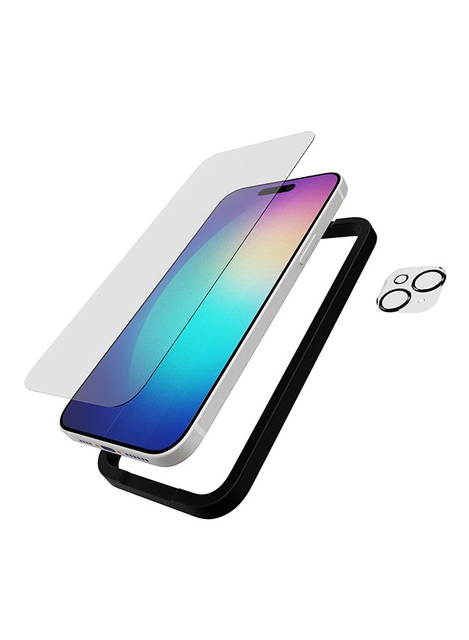 tech21 Protector Screen And Camera For iPhone 15 Plus Clear  - Image 4