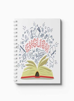 LOWHA Spiral 60 Sheets School English Notebook Multicolour  - Image 1