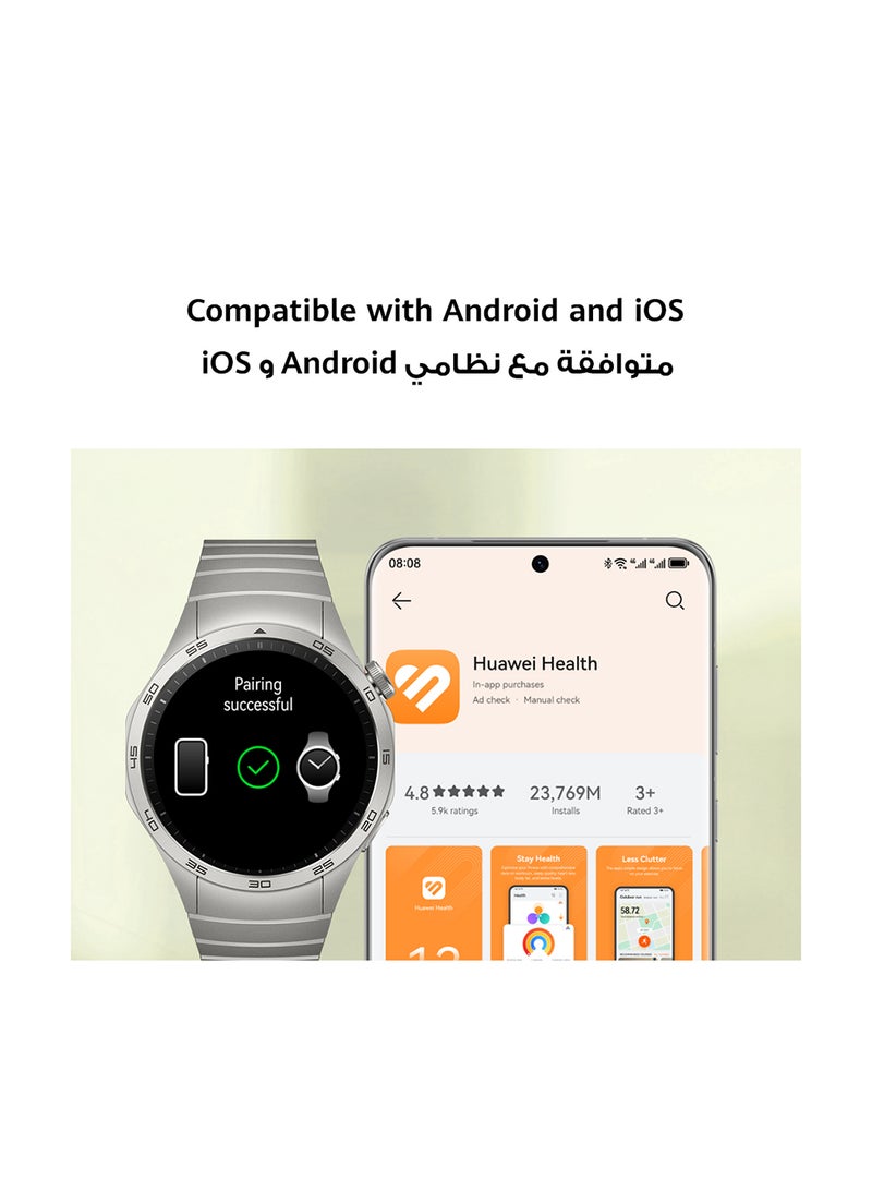 Watch GT4 41mm Smartwatch + Freebuds SE + Strap, 7-Day Battery Life, Pulse Wave Analysis, Female Health Management 3.0, 24/7 Health Monitoring, Compatible With Android And iOS White