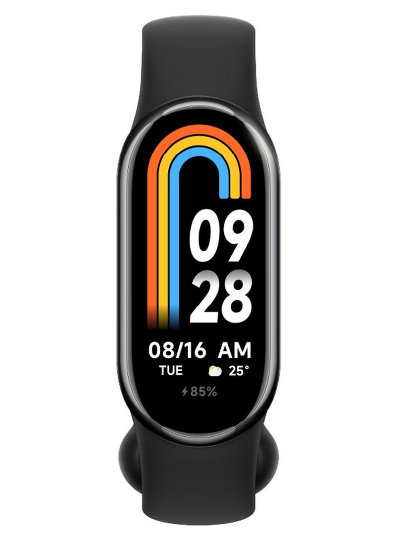 Xiaomi Smart Band 8 (BHR7165GL) – Graphite Black, 1.62" AMOLED, Heart Rate & SpO₂ Monitor, 100+ Sports Modes, 16-Day Battery, 5ATM Water Resistance Graphite Black - Image 1