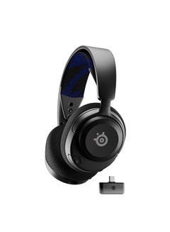 ستيل سيريز سماعة ألعاب SteelSeries Arctis Nova 4P اللاسلكية متعددة المنصات - صوت مكاني 360 درجة - لاسلكي عالي السرعة 2.4 جيجا هرتز - بطارية 36 ساعة - USB-C - ميكروفون ClearCast Gen 2 - PlayStation، PC، Switch، Meta كويست 2  - Image 1