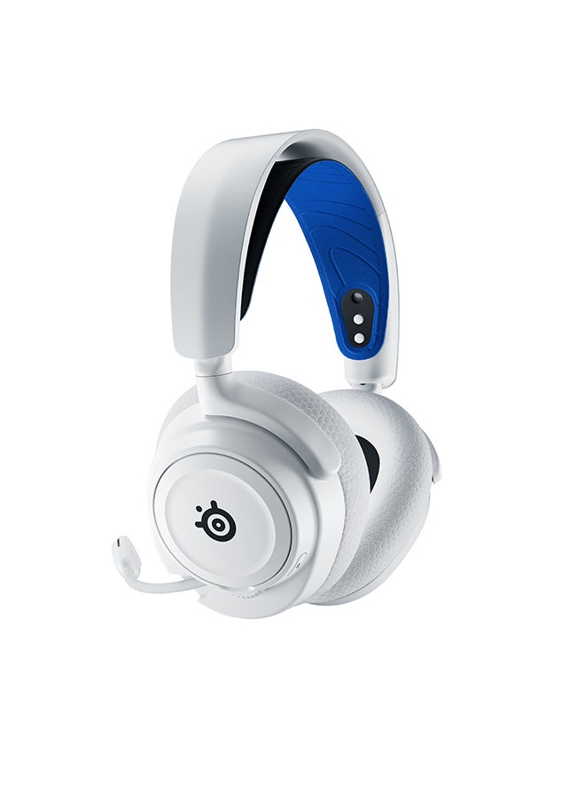 steelseries Arctis Nova 7P Wireless Multi-System Gaming & Mobile Headset, Nova Acoustic System, 2.4GHz & Simultaneous Bluetooth, 38Hr Battery, ClearCast Gen2 Mic, PlayStation, PC, White | 61561  - Image 5