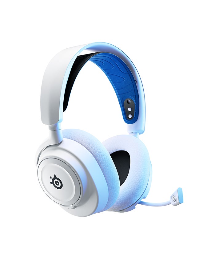 steelseries - Arctis Nova 7P Wireless Multi-System Gaming & Mobile Headset, Nova Acoustic System, 2.4GHz & Simultaneous Bluetooth, 38Hr Battery, ClearCast Gen2 Mic, PlayStation, PC, White | 61561 - Image 1