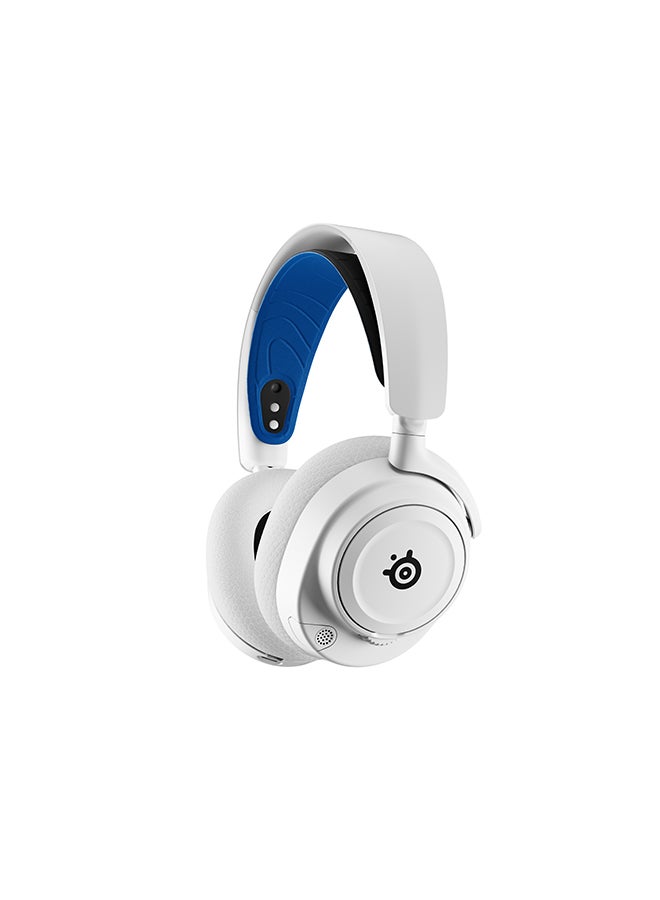 steelseries - Arctis Nova 7P Wireless Multi-System Gaming & Mobile Headset, Nova Acoustic System, 2.4GHz & Simultaneous Bluetooth, 38Hr Battery, ClearCast Gen2 Mic, PlayStation, PC, White | 61561 - Image 1
