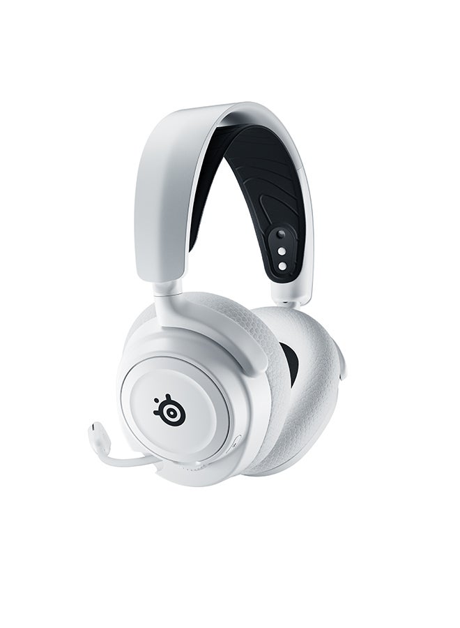 steelseries - Arctis Nova 7X Wireless Multi System Gaming & Mobile Headset, Nova Acoustic System, 2.4GHz+Bluetooth, 38Hr Battery, ClearCast Gen2 Mic, For Xbox Series X|S, PC, PS5, White | 61567 - Image 1