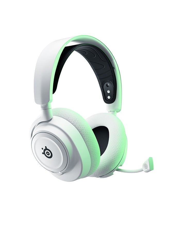 steelseries - Arctis Nova 7X Wireless Multi System Gaming & Mobile Headset, Nova Acoustic System, 2.4GHz+Bluetooth, 38Hr Battery, ClearCast Gen2 Mic, For Xbox Series X|S, PC, PS5, White | 61567 - Image 1