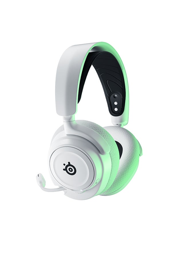 steelseries - Arctis Nova 7X Wireless Multi System Gaming & Mobile Headset, Nova Acoustic System, 2.4GHz+Bluetooth, 38Hr Battery, ClearCast Gen2 Mic, For Xbox Series X|S, PC, PS5, White | 61567 - Image 1