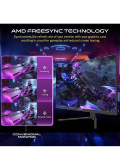 GameOn 28 Inches 4K UHD 144Hz Refresh rate 0.5ms MPRT HDMI 2.1 Gaming Monitor With G-Sync and Free Sync Support PS5 GOP28UHD144IPS Black  - Image 2
