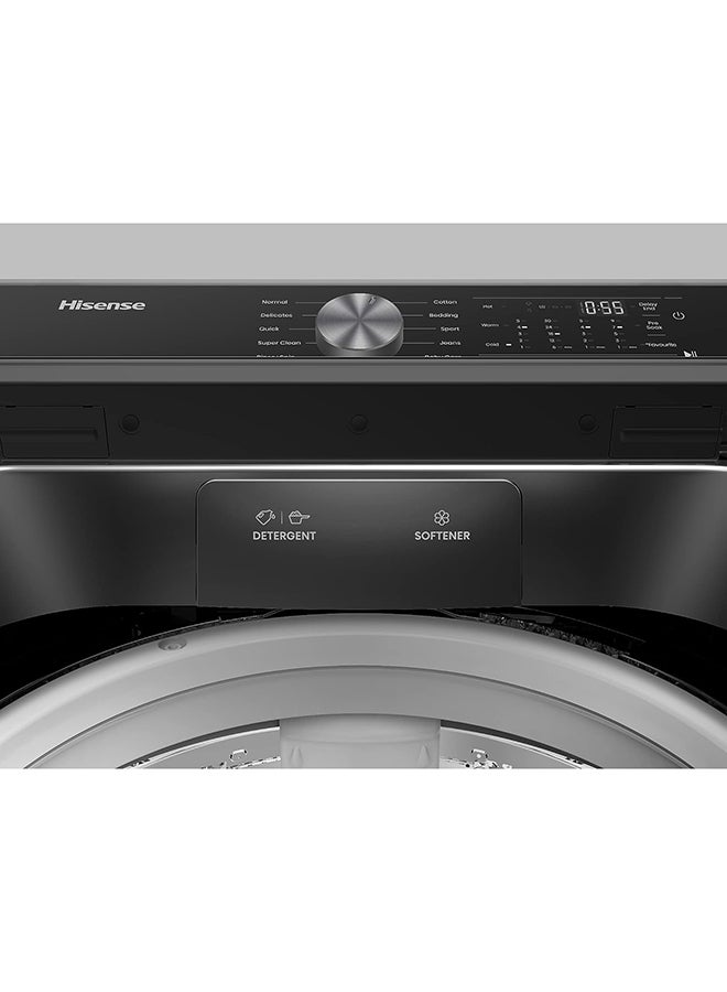 هايسنس Top Load Fully Automatic Washing Machine, Mega Capacity And Powerful Waterfall WT3T1723UT Grey  - Image 3