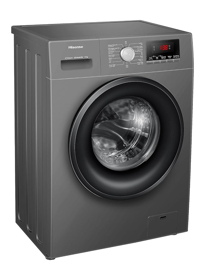 Hisense - Front Load Washing Machine 1400 RPM 9 kg WFPV9014EVMT Titanium Grey - Image 1