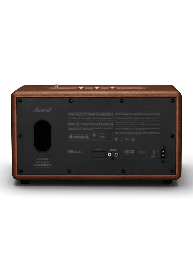 Marshall Stanmore III 50W Premium Home Wireless Speaker With Bluetooth 5.2 And Multiple Inputs - Enjoy Signature Sound (Brown) Brown