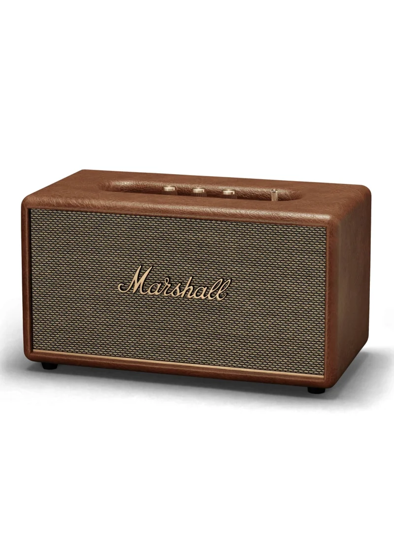 Marshall Stanmore III 50W Premium Home Wireless Speaker With Bluetooth 5.2 And Multiple Inputs - Enjoy Signature Sound (Brown)