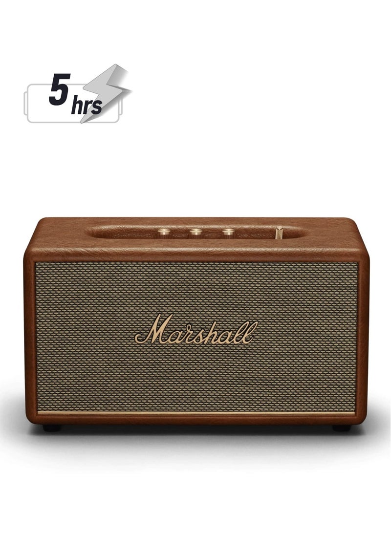 Marshall - Stanmore III 50W Premium Home Wireless Speaker With Bluetooth 5.2 And Multiple Inputs - Enjoy Signature Sound (Brown) Brown - Image 1