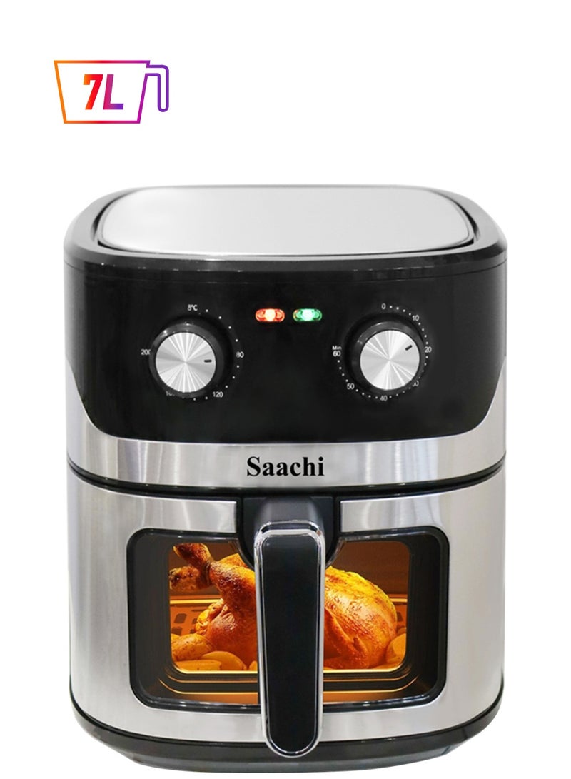 Saachi Air Fryer With Visual Window 7 L 1600 W NL-AF- 4790-BK Black - Image 1