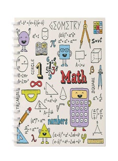 LOWHA Spiral 60 Sheets Squares Math Notebook Multicolour  - Image 1