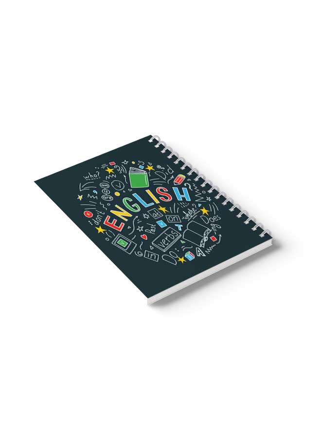 LOWHA Spiral 60 Sheets School English Notebook Multicolour - Image 4