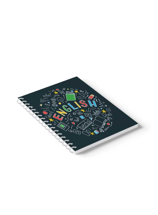 LOWHA Spiral 60 Sheets School English Notebook Multicolour - Image 3