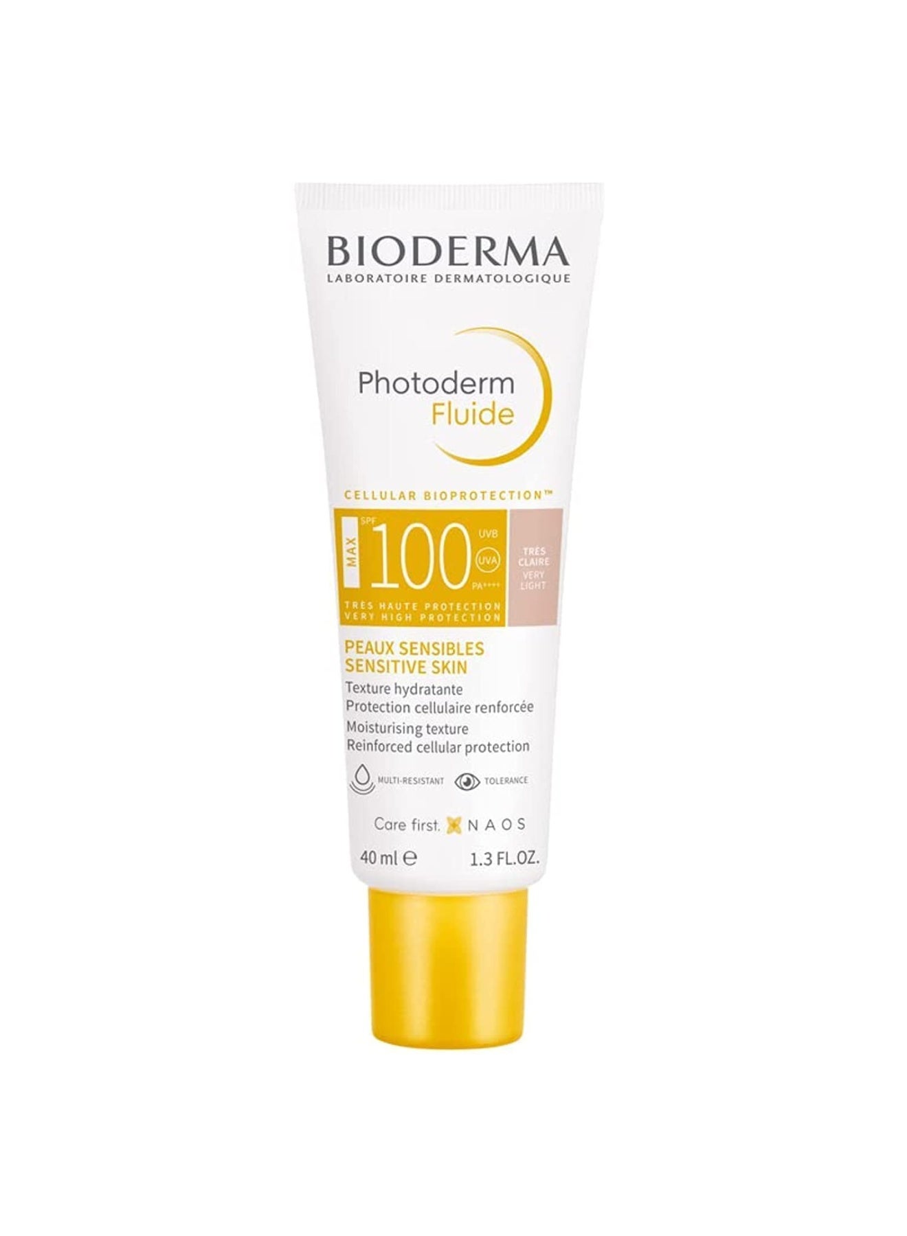 Photoderm Fluide Max Spf100 Very Light Tint Maximum Sensory Protection For Sensitive Skin 40ml 