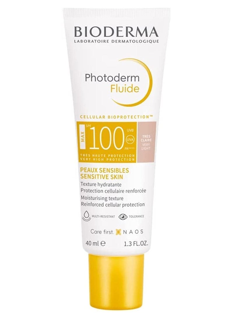 بيوديرما Photoderm Fluide Max Spf100 خفيف جدًا لحماية حسية قصوى للبشرة الحساسة - Image 1