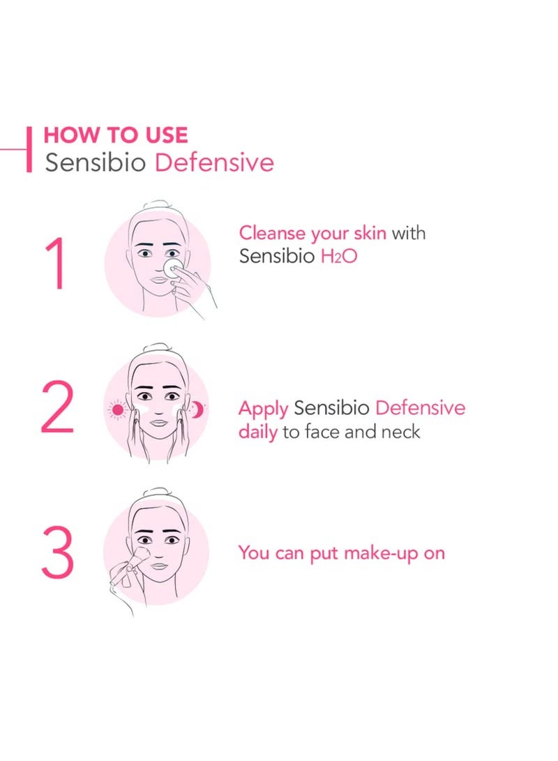 Bioderma - Sensibio Defensive Active Soothing Moisturising Cream For Sensitive Skin 40ml - Image 1