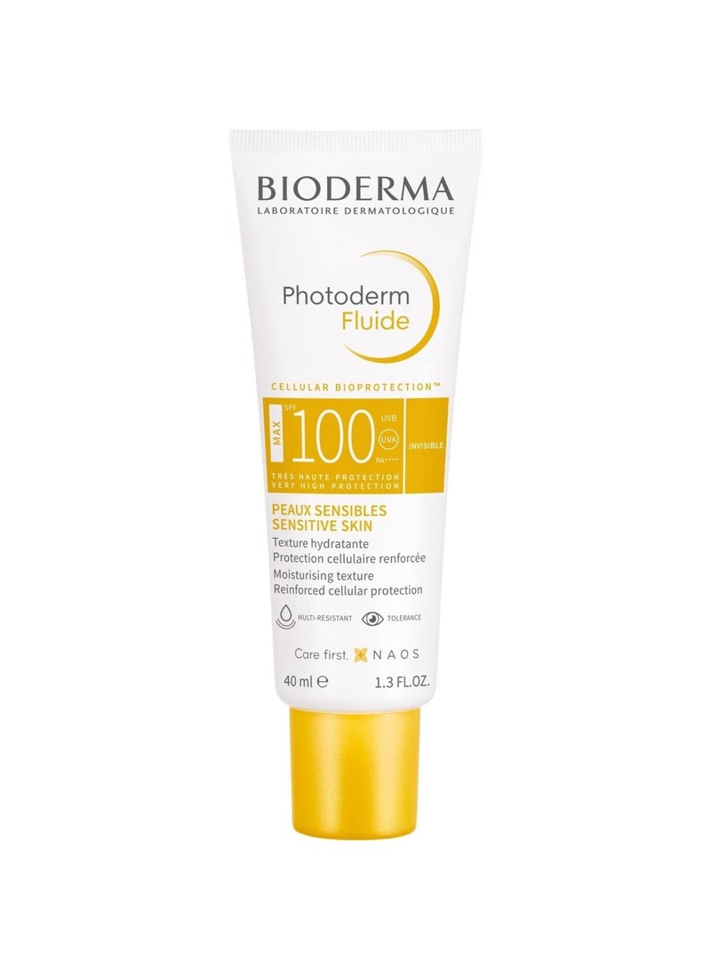 Bioderma Photoderm Fluide Max Spf100 Invisible Maximum Sensory Protection For Sensitive Skin 40ml - Image 2