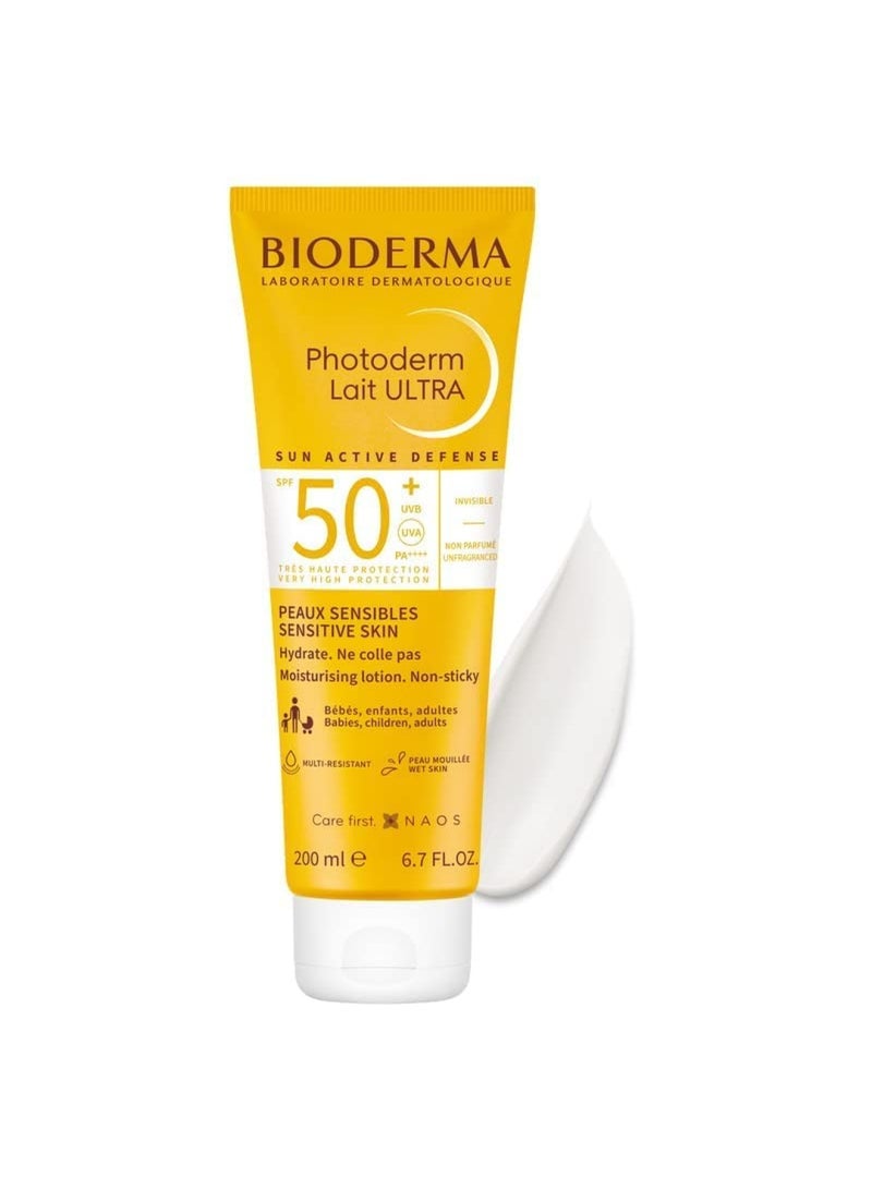 Bioderma - Photoderm Max Lait Famille Spf 50+ Family Sunscreen Milk 200ml - Image 1