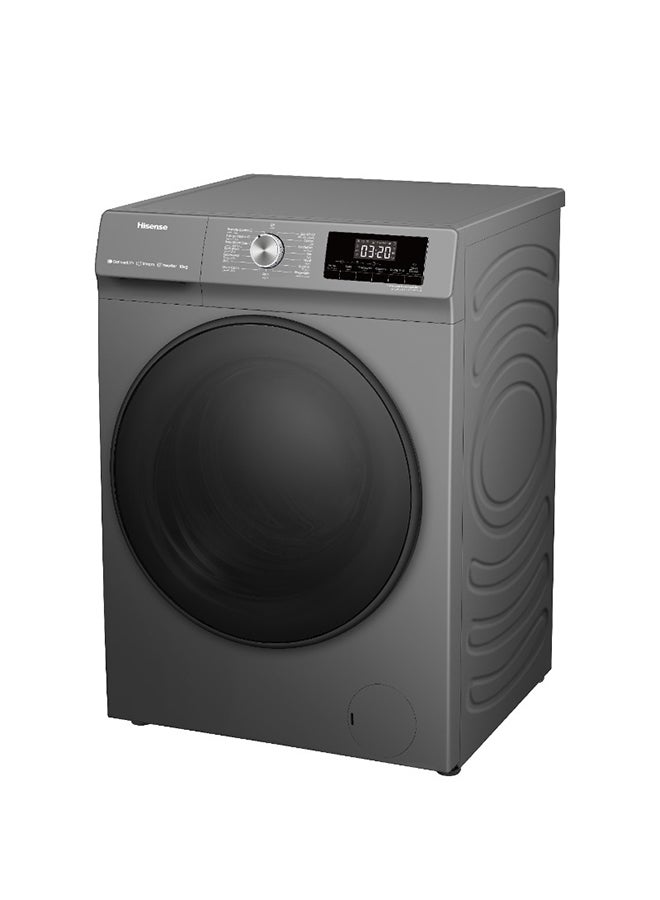 Hisense Front Load Fully Automatic Washing Machine With Inverter Motor, 1400 RPM 10 kg WFQA1014EVJMWT Titanium Grey  - Image 4
