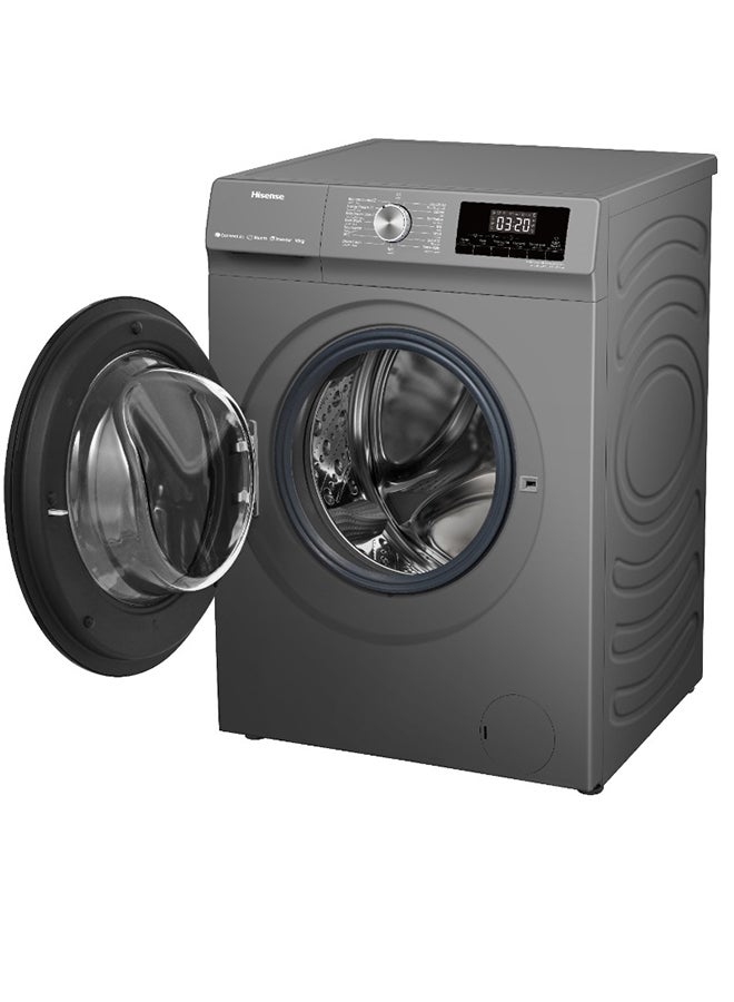 Hisense Front Load Fully Automatic Washing Machine With Inverter Motor, 1400 RPM 10 kg WFQA1014EVJMWT Titanium Grey  - Image 3