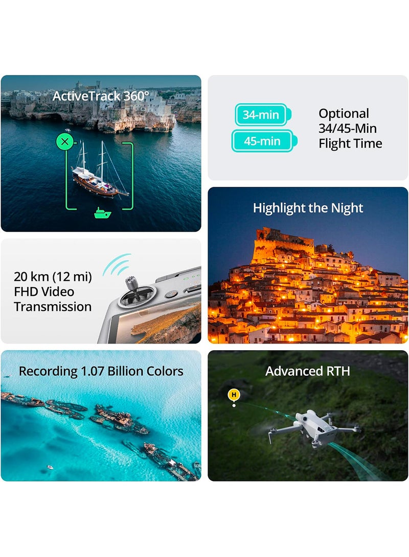 dji - Mini 4 Pro (RC 2) Folding Mini-Drone 4K HDR Video Camera Under 0.549 lbs/249g MOIAT Certified - UAE Version - Image 1