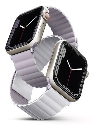 Revix Reversible Magnetic Silicone Watch Band Strap For Apple Watch 42 44 45 49 Mm Compatible With Premium Quality Lilac/White - pnsku/N70001857V/45/_/1695298057/26a6a00b-5cb0-450b-ae0c-c07312b3ae34