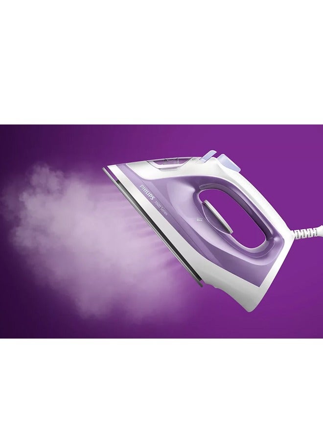 Philips - 1000 Series Steam Iron 250 ml 1800 W DST1020/36 Purple - Image 1