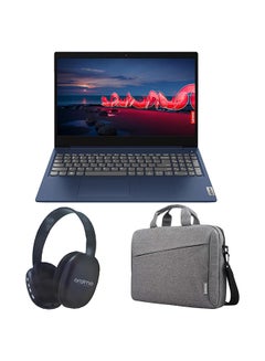 Ideapad 3 15ITL6 15.6" FHD IPS Display (Upgraded Version) Laptop, Intel Core i5-1155G7 |20GB DDR4 Ram |1TB NVMe M.2 SSD |Intel Iris Xe Graphics |Windows-11 With Free Bag + BT Headphone English/Arabic Abyss Blue