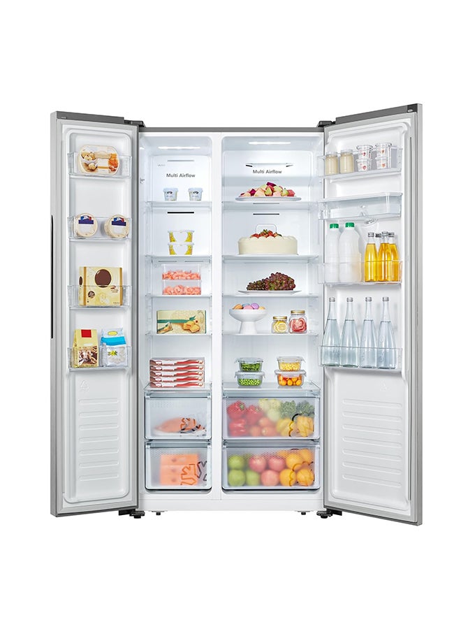 Side By Side Refrigerator With Water Dispenser, Inverter Compressor, No Frost Technology RS670N4WSU1 Silver - pnsku/N70001905V/45/_/1695368723/b7311bd6-8e82-4e98-8e45-7a0040ad80fb