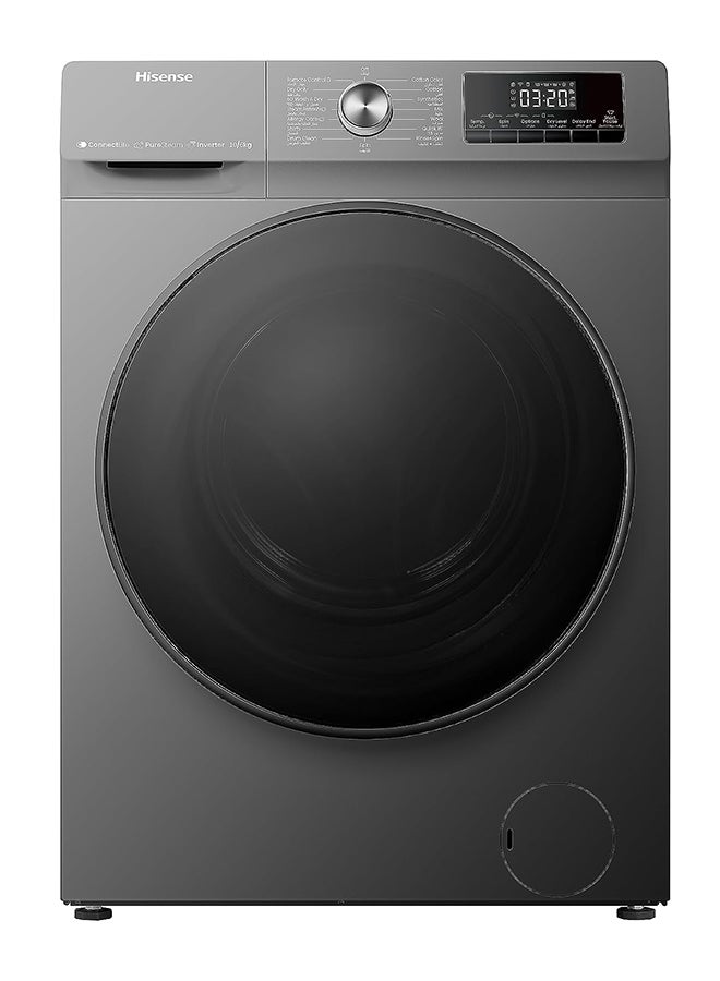 Washer Dryer With Inverter Motor, 1400 RPM, Remote Control, Steam Refresh And Allergy Care Programs 10.6 kg WDQA1014VJMWT Grey