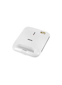 GEEPAS Grill Maker With Non Stick Cooking Plates with Overheat Protection, Cool Touch Housing and Handle, Power ON and Ready Indicators, Perfect for Grilling Vegetables, Chicken, Meat, etc| 1400 W GGT36548 White  - Image 2