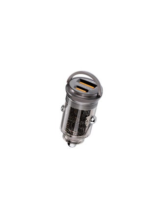 iPhone 16 Car Charger Transparent 65W Ultra Compact Car Adapter With USB Type C Power Port Qualcomm QC 3.0 USB A Port Mini Handle And Heat Protection For iPhone 15 MacBook Pro TransDrive - Black - pnsku/N70001937V/45/_/1695298316/9299a161-06ae-4ec7-9950-e3beff0e15dc
