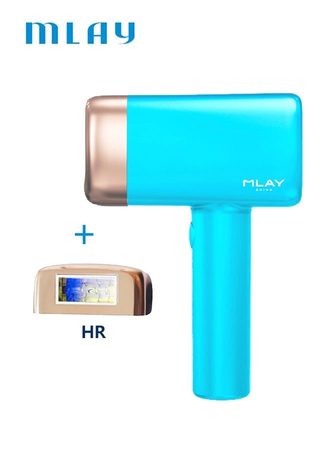 ملاي أحدث جهاز إزالة الشعر بالليزر T14 سريع وغير مؤلم 3، ضغط بارد يحمل عدستين لإزالة الشعر باللون الأزرق السماوي - Image 1