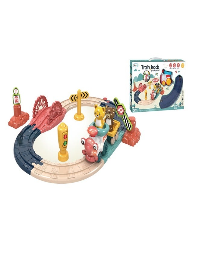 FAMILY CENTER B/O Animals Train Track W/Light & Music Not Include Battery 12-2090353  - Image 3