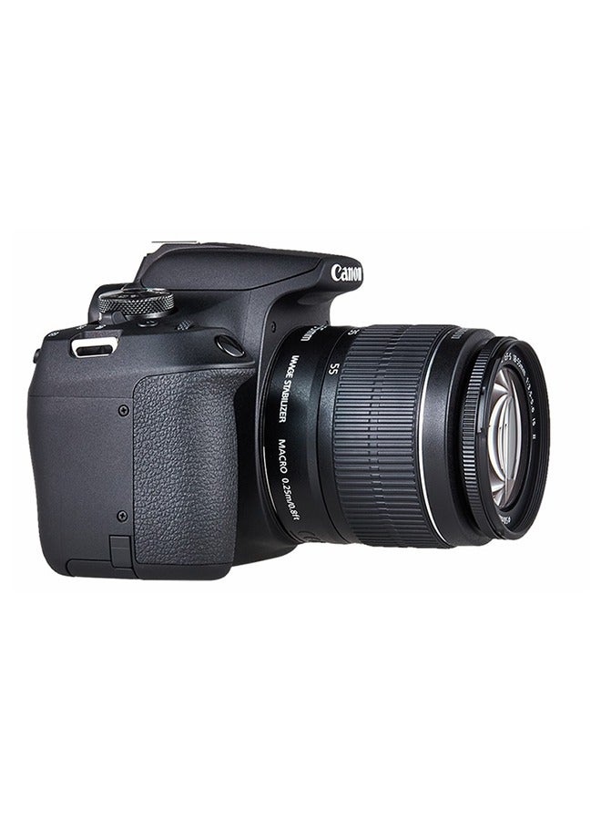 Canon - EOS 4000D DSLR With EF-S 18-55mm F/3.5-5.6 III Lens 18MP Built-In Wi-Fi Black With Camera Bag - Image 1