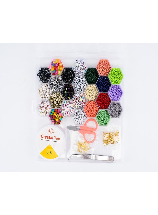 FAMILY CENTER - Arabic Beads With 2 Thread Rolls And Scissors 18-33-5480 - Image 1