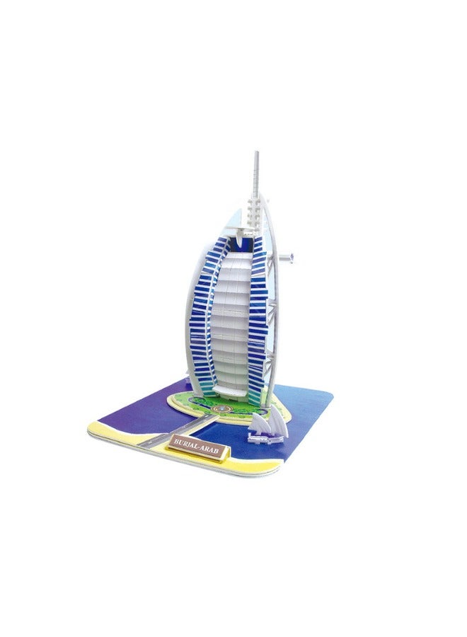 FAMILY CENTER Pburj Al Arab 3D 38Pcs Jigsaw Puzzle 22-1979619 - Image 2
